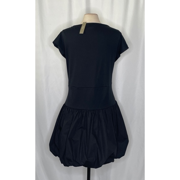 NWT!! J. CREW Bubble-Hem Mixy Dress Solid Black Mini Poplin Bubble Hem Preppy 3X - Picture 9 of 16